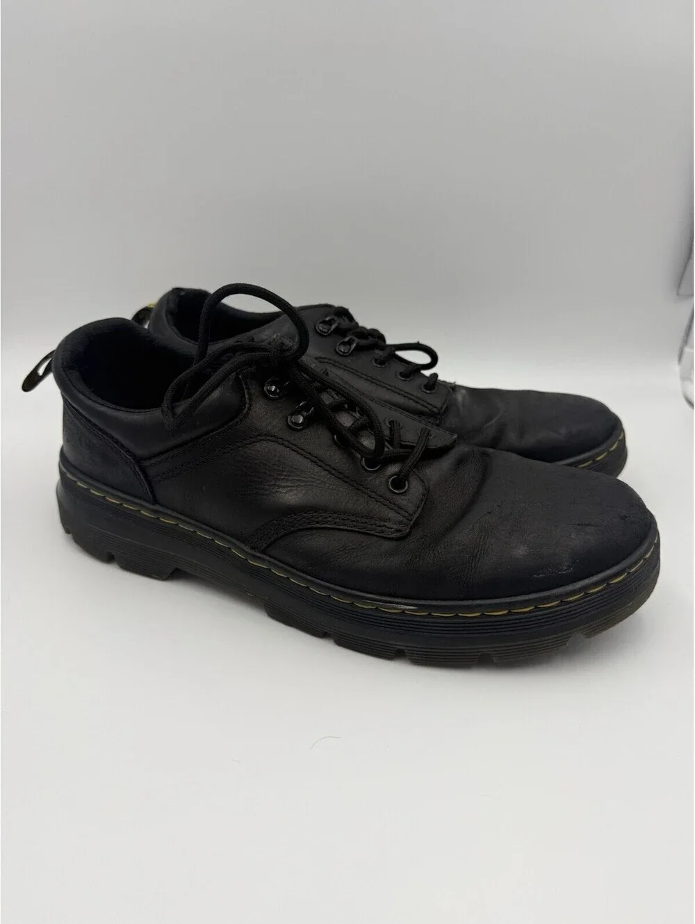 Doc Martens Reeder Black Utility Lace Oxfords Air Wair Shoes - US Men’s 12